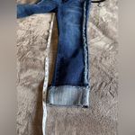 Karl Lagerfeld  PARIS Women’s Dark Wash Denim Jeans Cuff Side Fringe Sz 4 EUC Photo 8