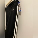 Adidas  Black White 3 Stripe Tight Legging Climalite Size L NEW Photo 5