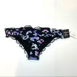 Salt+Cove LEOPARD MULTI Ruffled Bikini Swim Bottom Black Photo 3