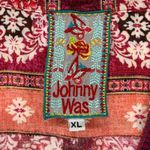 Johnny Was  XL Bohemian Floral Print V Neck Kimono Tunic Top Shirt Photo 4