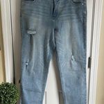 1822 Denim Women's Light Blue Distressed Jeans Photo 0
