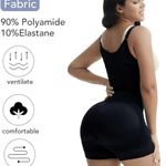 GQF New York Women's Black Body Shaper Bodysuit Size L Breathable Size L Photo 1