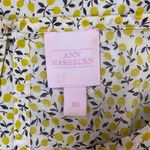 Ann Mashburn Lemon Print Cotton 3/4 Sleeve Yellow Top Size XS Photo 5