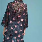 Anthropologie  Floreat Dotty Velvet Burnout Kimono Floral One Size Photo 2