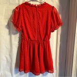 Altar'd State Altar’d State Bowie Romper Women’s Sz‎ Small Red Polka Dot Ruffle Zippered Back Photo 5