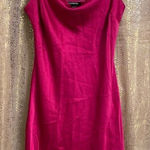 EXPRESS  Magenta Pink Satin Cowl Neck Midi Slip Dress, S Photo 0