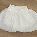 White Mini Tennis Skirt Photo 0