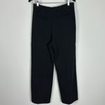 Quince Organic Cotton Double Knit Wide Leg Pants in Bold Black Size Medium Photo 4