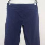 Valerie Stevens Navy Fitted Ankle Pull-on Pants Size 12 Preppy Navy Ankle Pants Photo 4