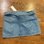 EB Denim NWT Daphne wrap Mini Skirt with attached Belt, xS Blue Photo 3