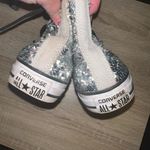 Converse  Silver Sequin High-Top Sneakers Womens sz6 Photo 4