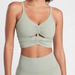 Athleta  Sage Green Cinch Longline Sports Bra Small Photo 0