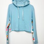  Sky Blue Disney Magic Women's Cropped Hooded Sweatshirt M Photo 0