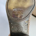 Lucky Brand Boots Womens 7.5 M Bashina Ankle Booties Beige Leather Block Heels Photo 9