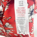 ASOS NEW LOOK  Red Floral Knee Length Casual Dress Photo 6