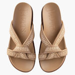 Eric Javits Notti Raffia Padded Comfort Sandal in Peanut ~ Size 9 ๐งก๐ Tan Photo 0