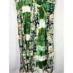 Chaudhry K Dress L Green Floral Tie Dye Cotton Boho Earthy Indie Hippie Maxi Size L Photo 2