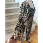 Dress Forum Black Ditsy Floral Milkmaid Blouson Midi Dress Boho Whimsygoth Photo 2