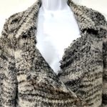 Free People  Womens Zebra Yarn Double Breasted‎ blazer Size S Photo 4