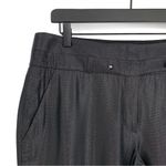 LEIFSDOTTIR Shiny Straight Slim Leg Trouser Pant Metallic Grey 10 Photo 1