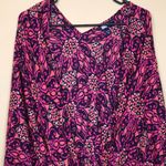 Lands' End Lands’ End Women’s Boho Hippie Floral Multicolor Beach Wrap Kimono One Size Photo 1