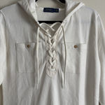 Ralph Lauren Polo French Terry Hoodie Dress SMALL Medium Preppy Beach Photo 0