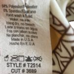 Come Como ❁ Printed Plunging V Neck Tunic Cami Tank ❁ Goldenrod + Ivory ❁ Large Photo 4