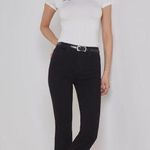 L’Agence Kendra Black Cropped Flare Leg High Rise Denim Jeans Size 26 Photo 1