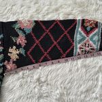 Hunters Run Sweater Vintage Knitted By Hand Mockneck Long Sleeve Floral M Multi Size M Photo 10