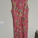 April Cornell Floral Pink Sleeveless Dress small Photo 10