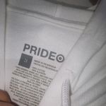 Pride Adult 'Support One Another' Cropped Hooded Sweatshirt women's 2X White Photo 3