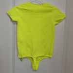 SKIMS  Essential T-Shirt Bodysuit Yellow Highlighter L-XL‎ Short Sleeve NWOT Photo 0
