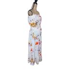 Plum Pretty Sugar White Floral Strapless Casual Women’s Maxi Dress Bridesmaid L White Size L Photo 6
