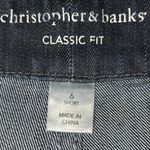 Christopher & Banks Christopher Banks Woman’s Dark Denim Jeans, Classic Fit, Size 6 Short Photo 5