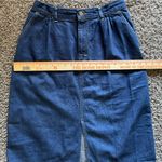 Lee VTG 80s Denim Midi Skirt Dark Wash
Indigo A-Line Size 13 Retro High Waisted Photo 8