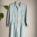 Universal Threads Universal Thread Light Wash Overalls Women's Denim Baggy Jumpsuit Photo 4