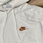 Nike  White Gold Swoosh Pullover Hoodie Women’s Small Photo 2