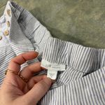 J Jill Womens Grey White Striped Love Linen Pant Sz XL Lagenlook Coastal Boho Photo 3