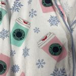 8 Oak Lane Pajamas Womens L/XL Pajama Top Only PJs Shirt Coffee Flannel Cozy Pink Size L Photo 2