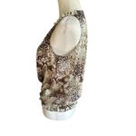 Larry Levine Signature by  Sleeveless top Brown White Medium Photo 4