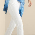 Soft Surroundings SoftEssential™ SUPERLA Slim Leg Crop Pants White Size Medium Photo 0