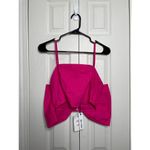 NEW Day and Moon Hot Pink Bow Top Womens Size Medium 100% Cotton Photo 1