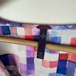 NYDJ Geometric Tunic Top Medium Multicolor 3/4 Sleeve Lightweight Office Bold Photo 3