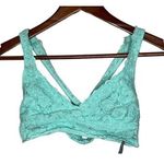Aerie  lace light green sea foam criss cross X back lace bralette size small Photo 0