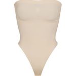 SKIMS ‎ Seamless Sculpt Strapless Thong Bodysuit Sand Size S Photo 0