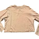 Brandy Melville Pullover Sweatshirt Long Sleeve Pink Small Photo 0
