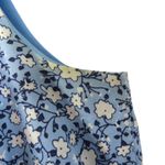 Chadwick's 1990s Vintage Blue Floral A-Line Midi Dress Size 10 Cottage Core Photo 5