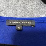 Jeanne pierre Blue Bell Sleeve Top Button Cuff Stretch Knit Scoop M Photo 1