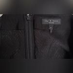 Rag and Bone  Black 100 Percent Silk Midi‎ Skirt Size 4 EUC Photo 4