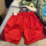 Nike  Women's Red Drawstring Pull on Basketball Shorts Size Small Loose Fit New Photo 1